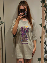 Load image into Gallery viewer, Feminism Dragon Oversized Organic Cotton T-Shirt