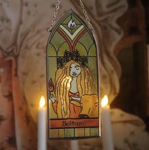 Load image into Gallery viewer, Beltane - Stained Glass Wheel of the Year Mosaic