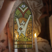 Load image into Gallery viewer, Imbolc - Stained Glass Wheel of the Year Mosaic