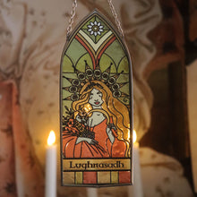 Load image into Gallery viewer, Lughnasadh - Stained Glass Wheel of the Year Mosaic