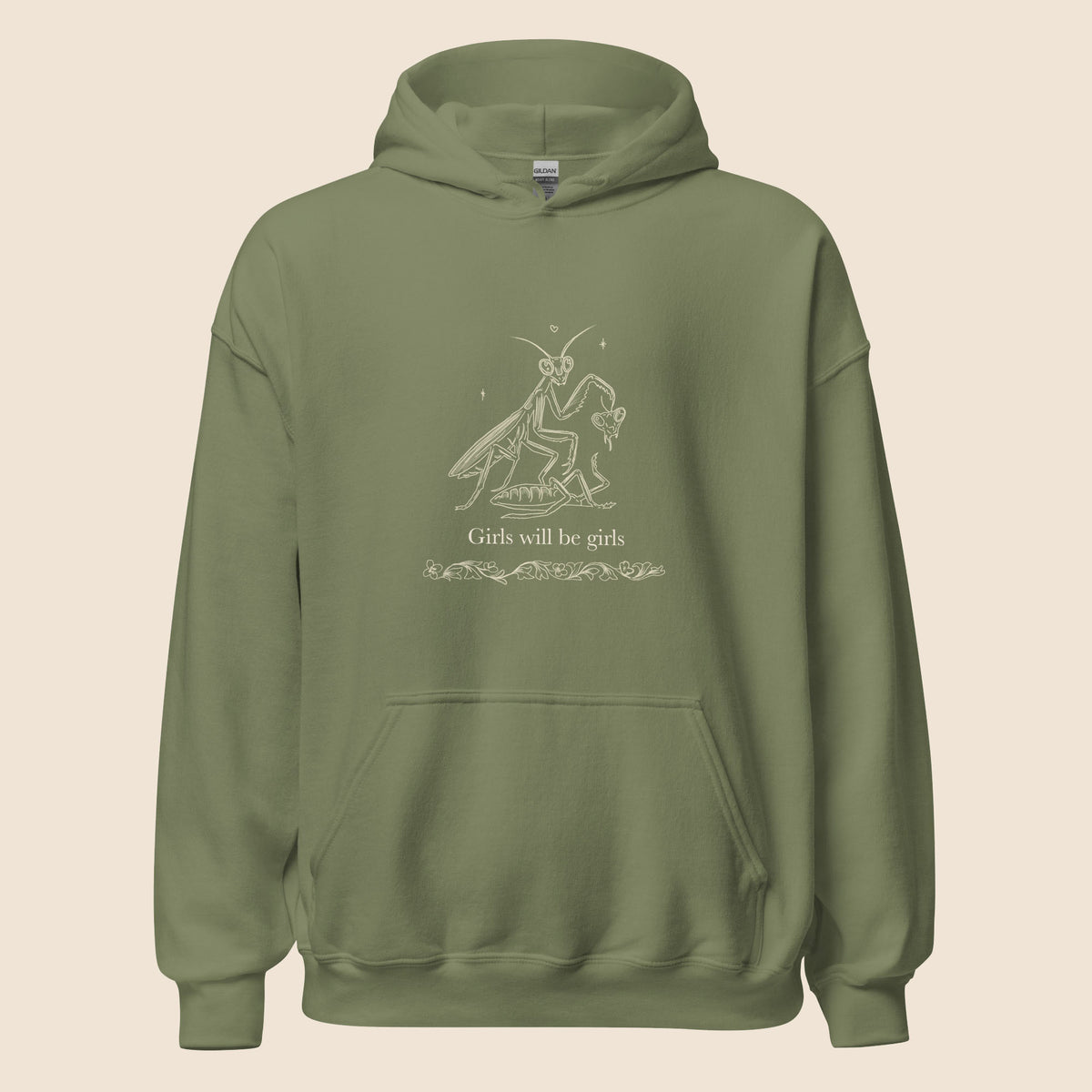 Girls will be girls praying mantis hoodie – anetteprs