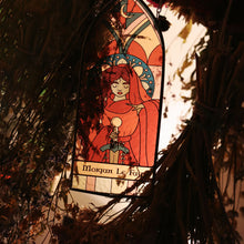 Load image into Gallery viewer, Joan of Arc - Stained Glass Hangable Home Decor