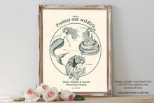 Load image into Gallery viewer, Protect our Wildlife Art Print