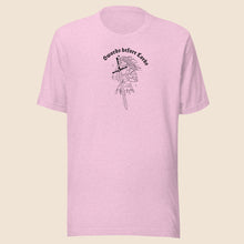 Load image into Gallery viewer, Swords before Lords Unisex Shirt in Black Outline