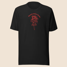 Load image into Gallery viewer, Swords before Lords Unisex Shirt in Red Outline