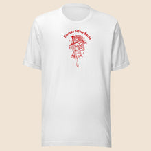 Load image into Gallery viewer, Swords before Lords Unisex Shirt in Red Outline