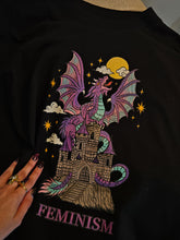 Load image into Gallery viewer, Feminism Dragon Oversized Organic Cotton T-Shirt
