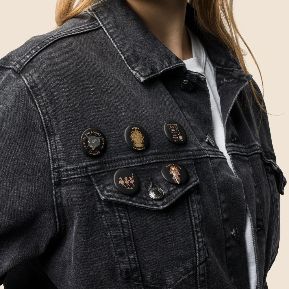 Set of pin buttons - Statement Pieces