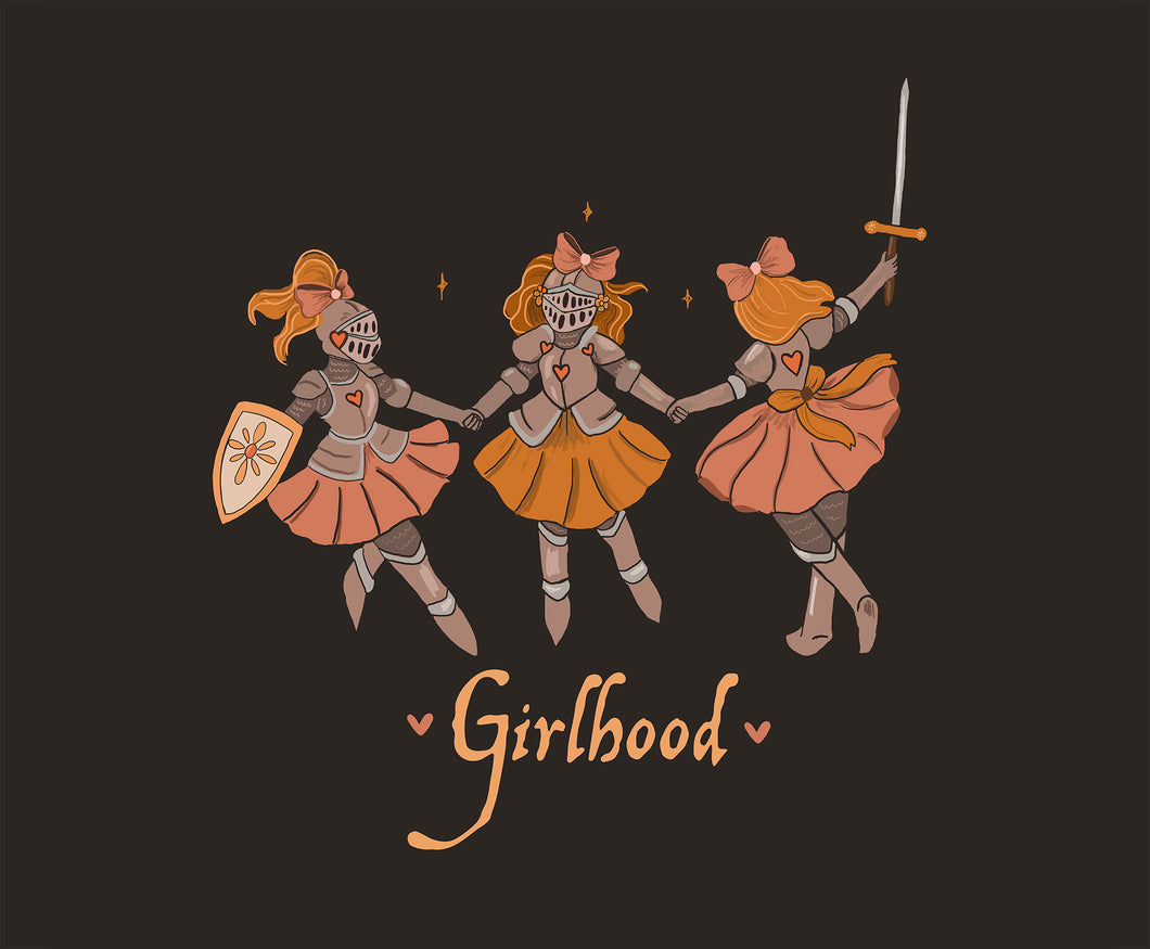 Girlhood Knights Digital Print