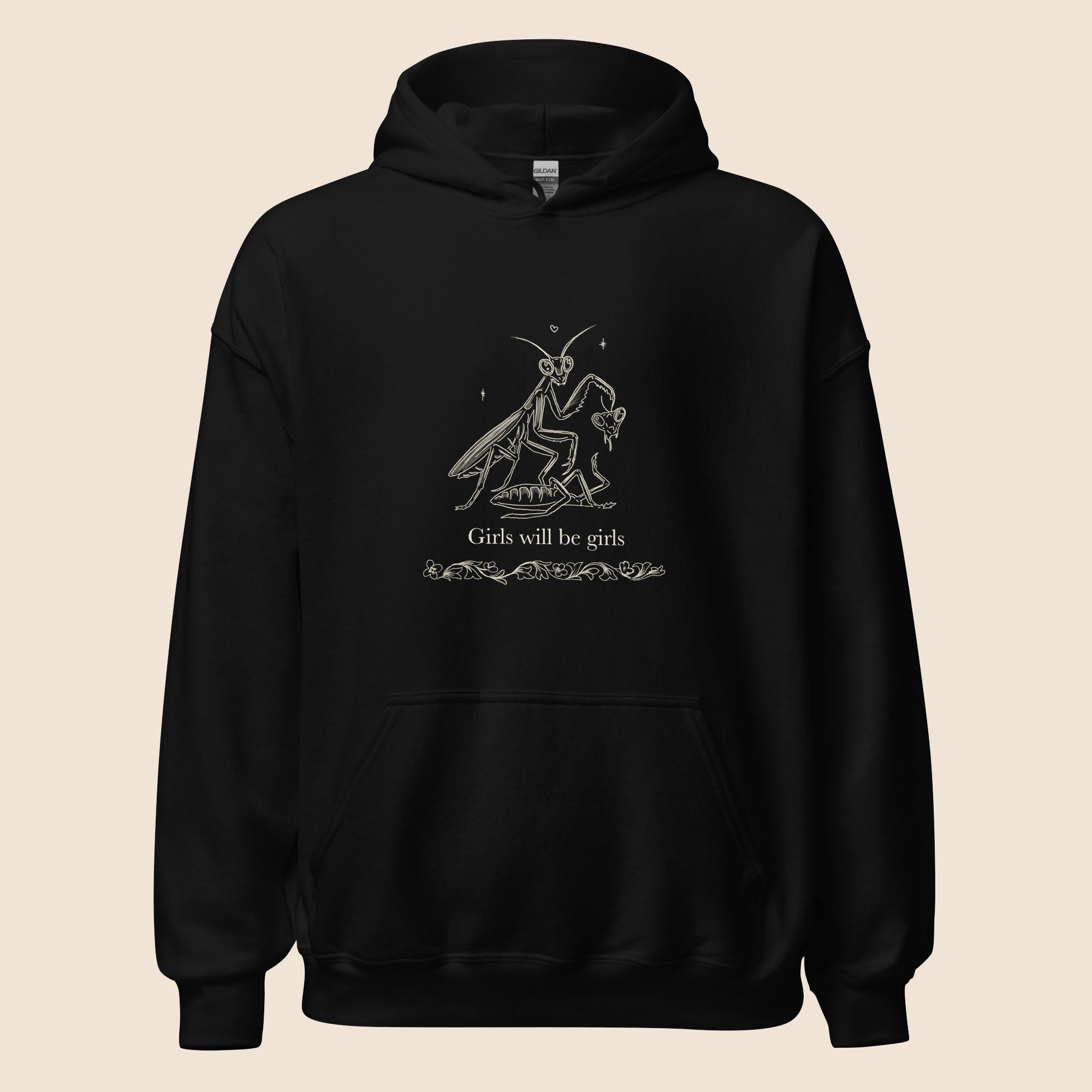 Girls will be girls praying mantis hoodie – anetteprs