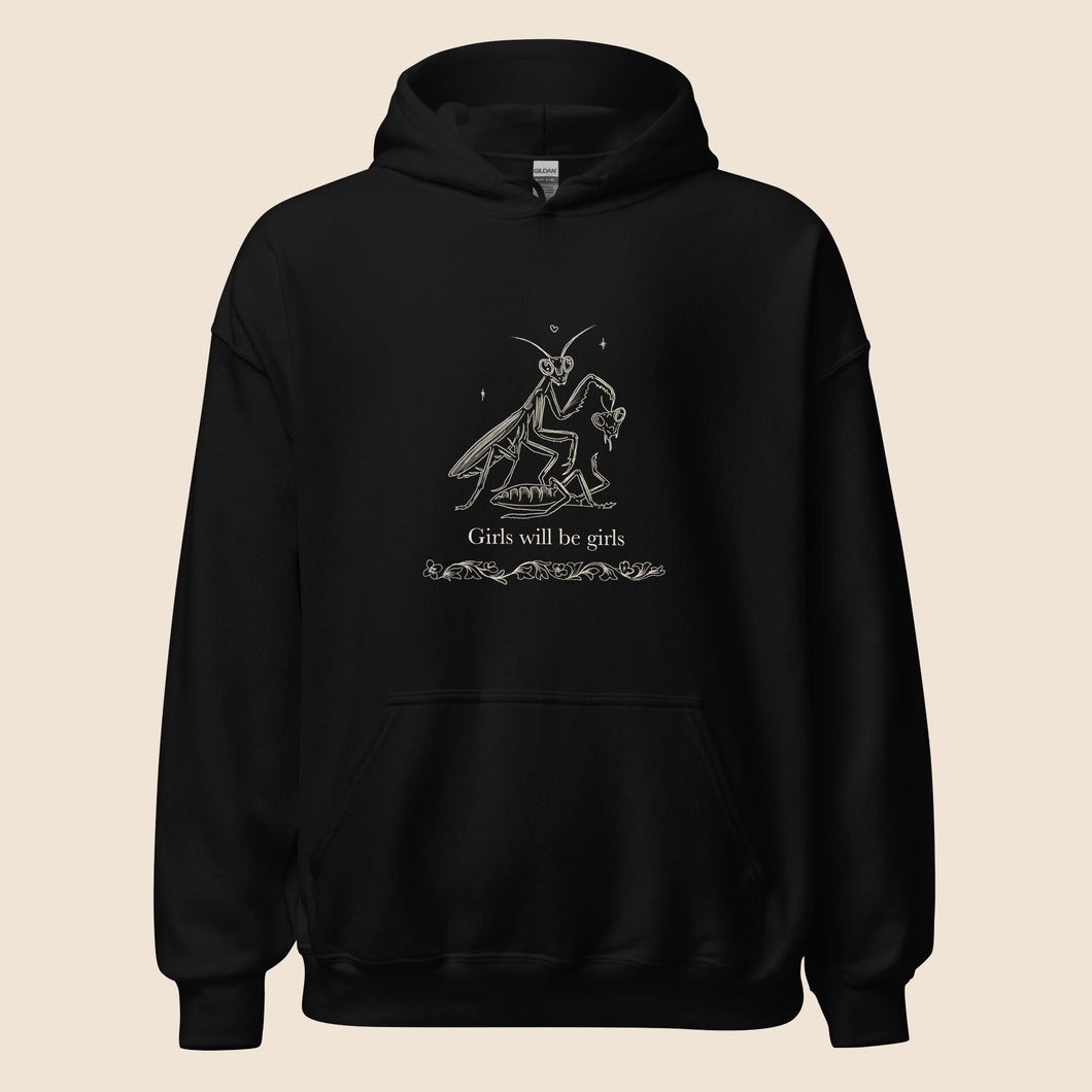 Girls will be girls praying mantis hoodie – anetteprs