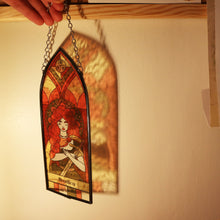 Load image into Gallery viewer, Joan of Arc - Stained Glass Hangable Home Decor
