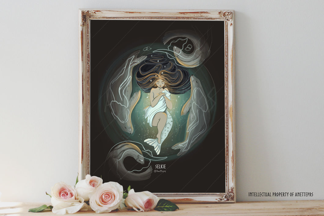 Selkie v.3 Art Print