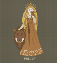 Load image into Gallery viewer, Triple Goddess Cross-Stitch Package
