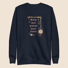 Load image into Gallery viewer, Girls Just Wanna Have Flails Unisex Sweatshirt
