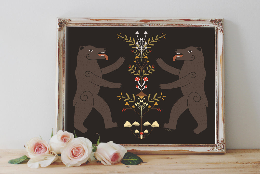 Berserker Bear Art Print