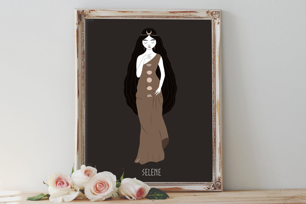 Selene v.1 Art Print