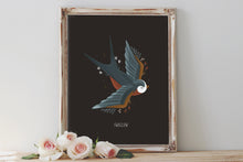 Load image into Gallery viewer, Swallow Art Print
